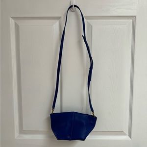 Blue Leather Mansur Graviel crossbody bag